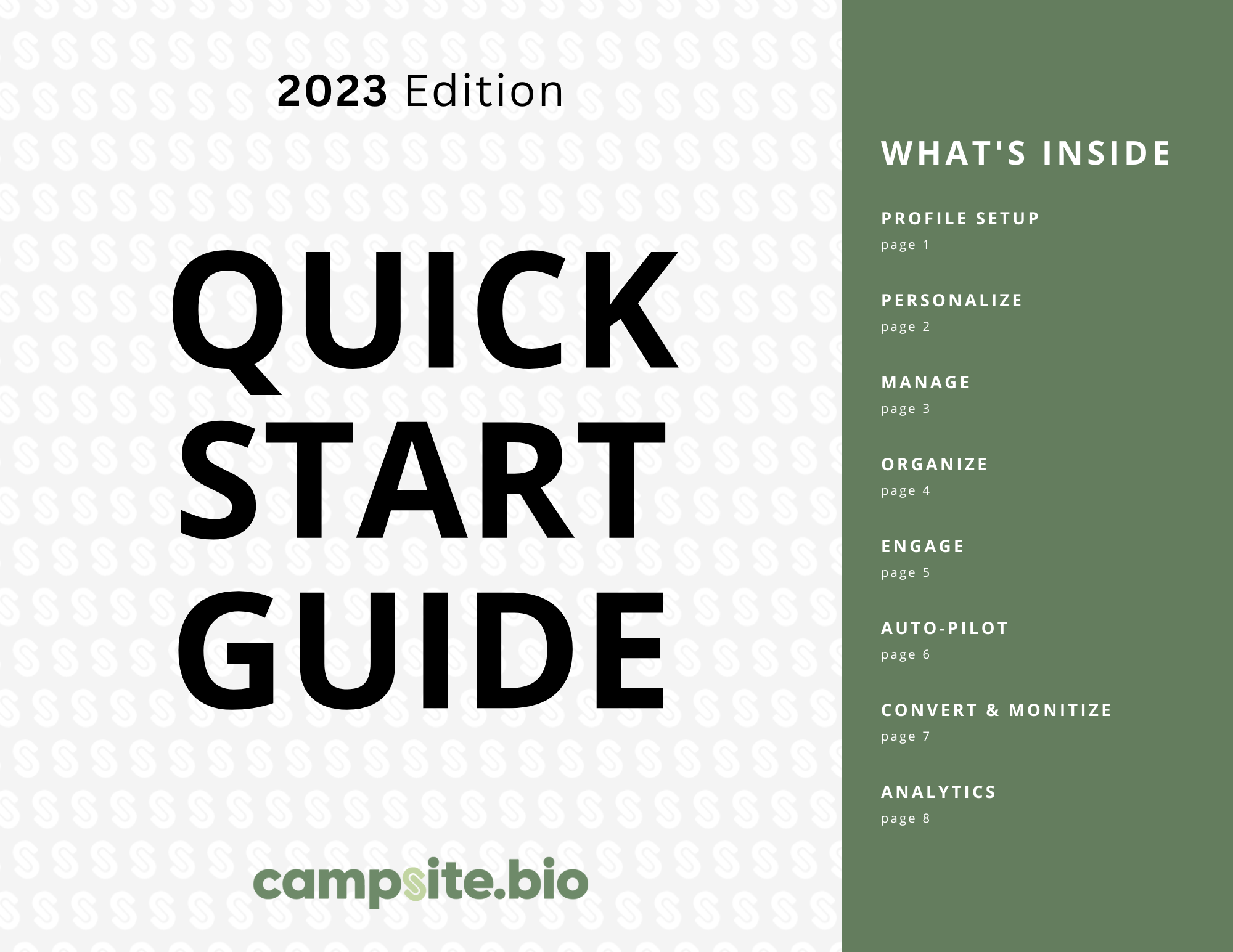 Quick Start Guide by Campsite.bio + our 2023 Roadmap